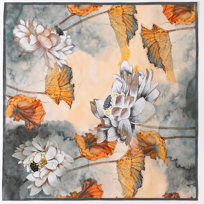 Mulberry silk scarf 65 cm