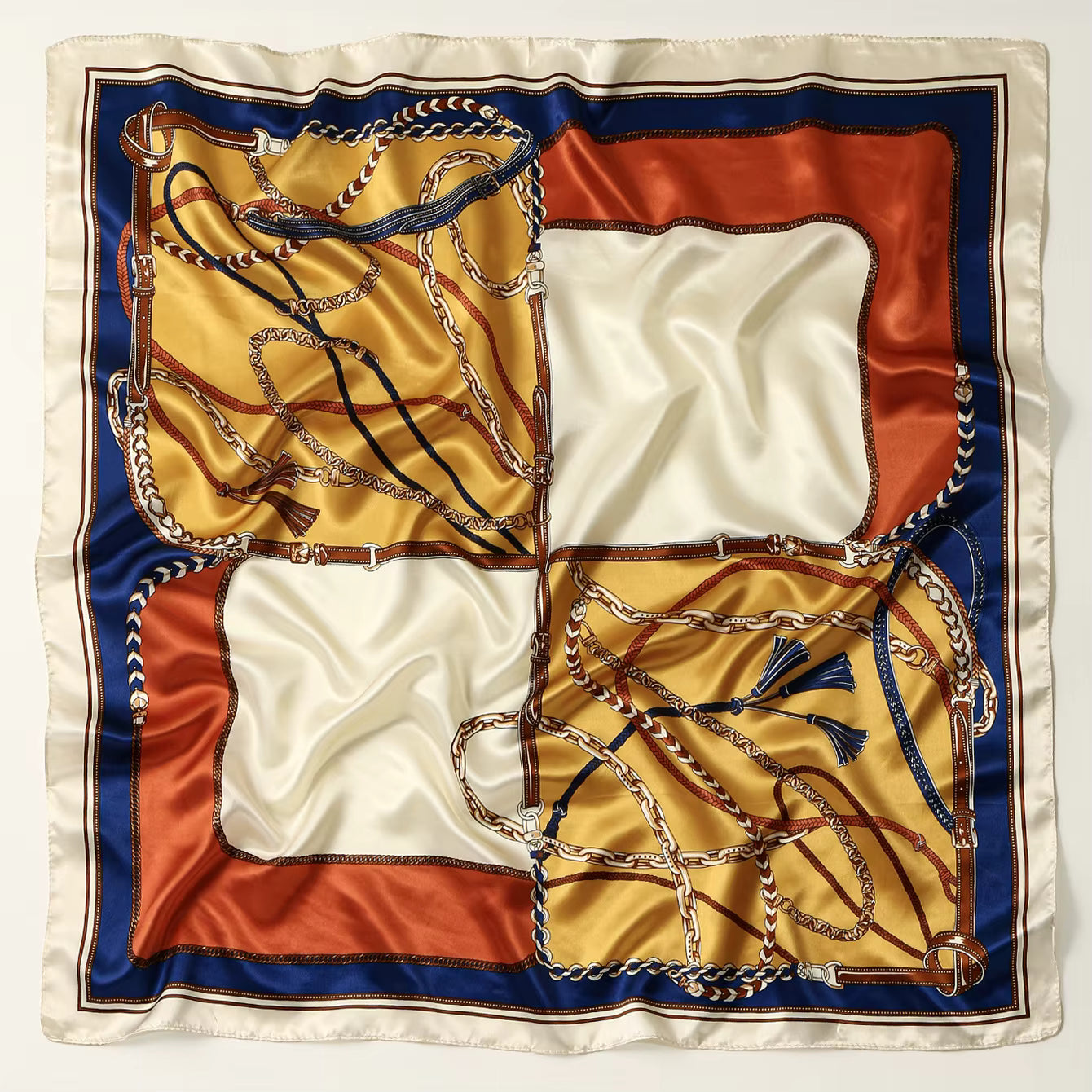 Satin Square Scarf 90 cm