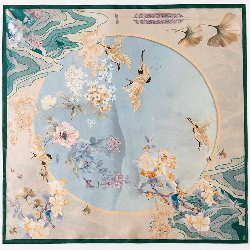 Mulberry silk scarf 65 cm