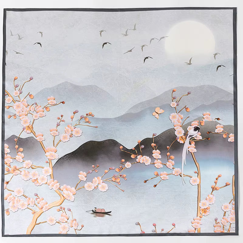 Mulberry silk scarf 65 cm