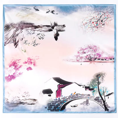 Mulberry silk scarf 65 cm