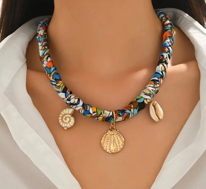Charm Scarf Necklace