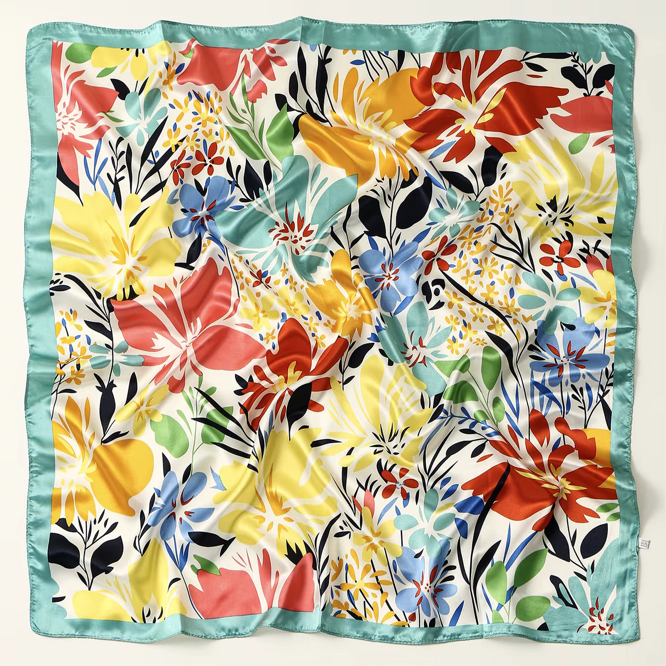 Satin Square Scarf 90 cm