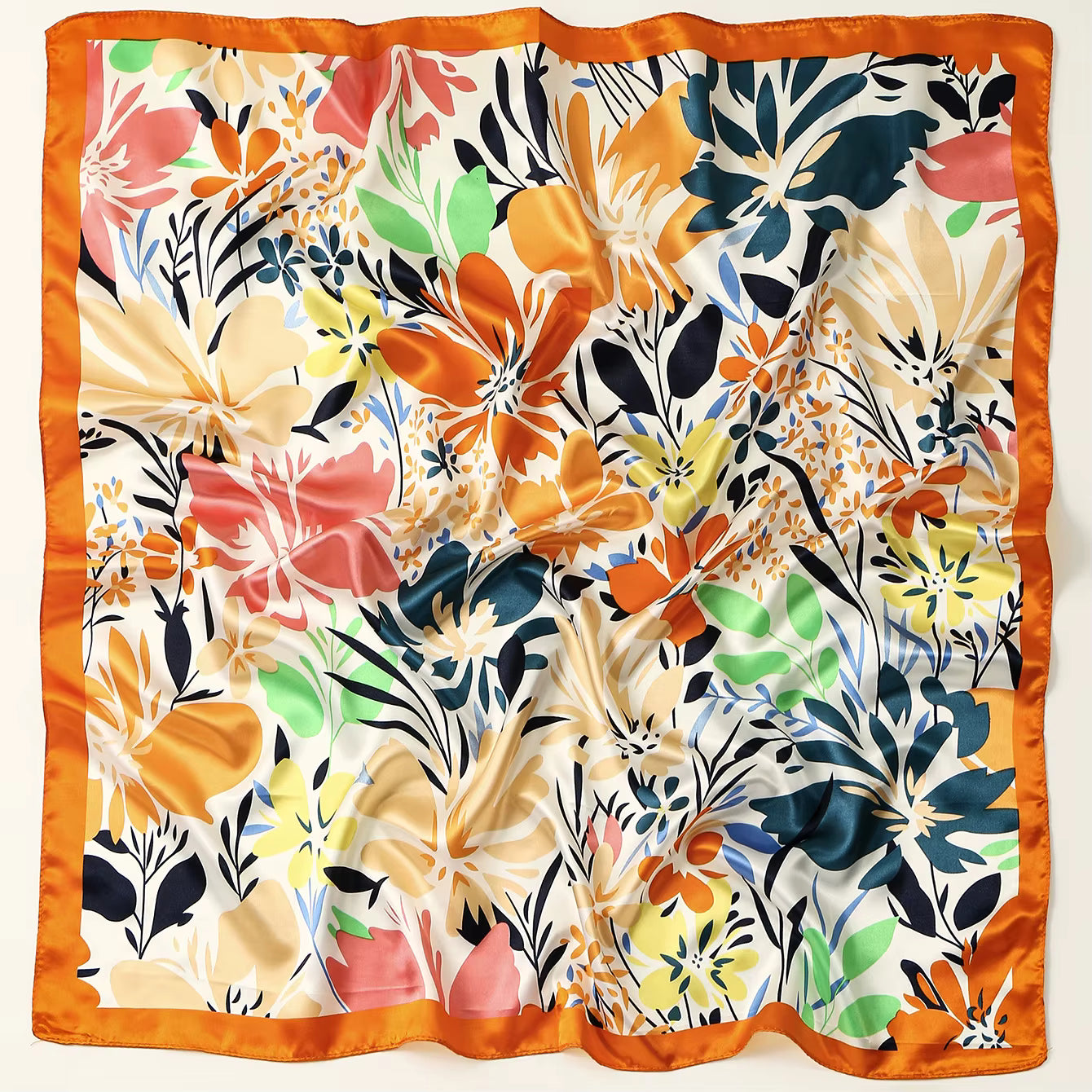 Satin Square Scarf 90 cm