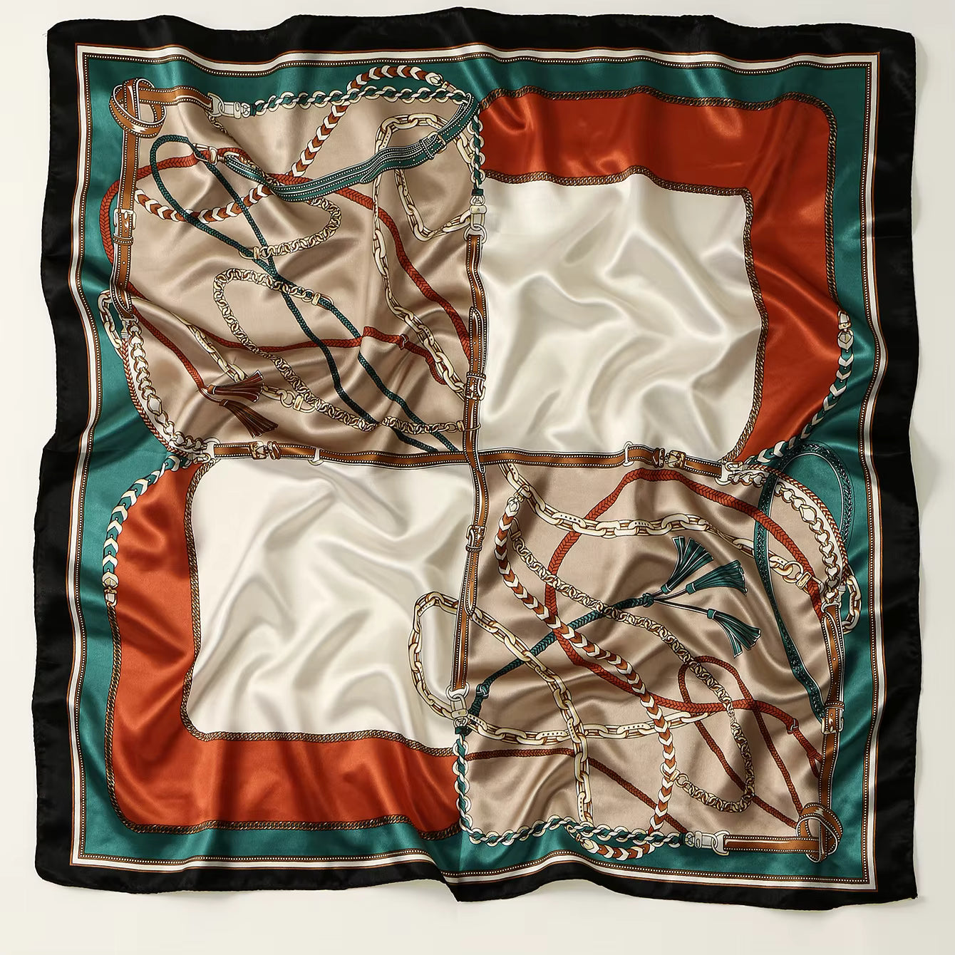 Satin Square Scarf 90 cm
