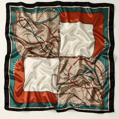 Satin Square Scarf 90 cm