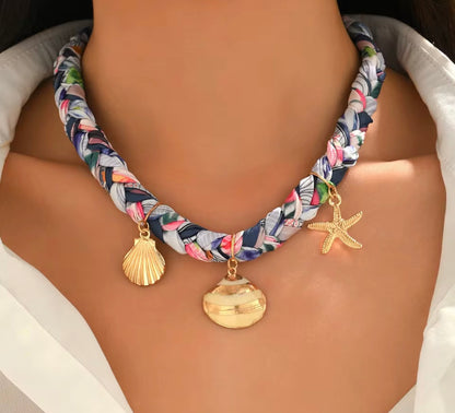 Charm Scarf Necklace