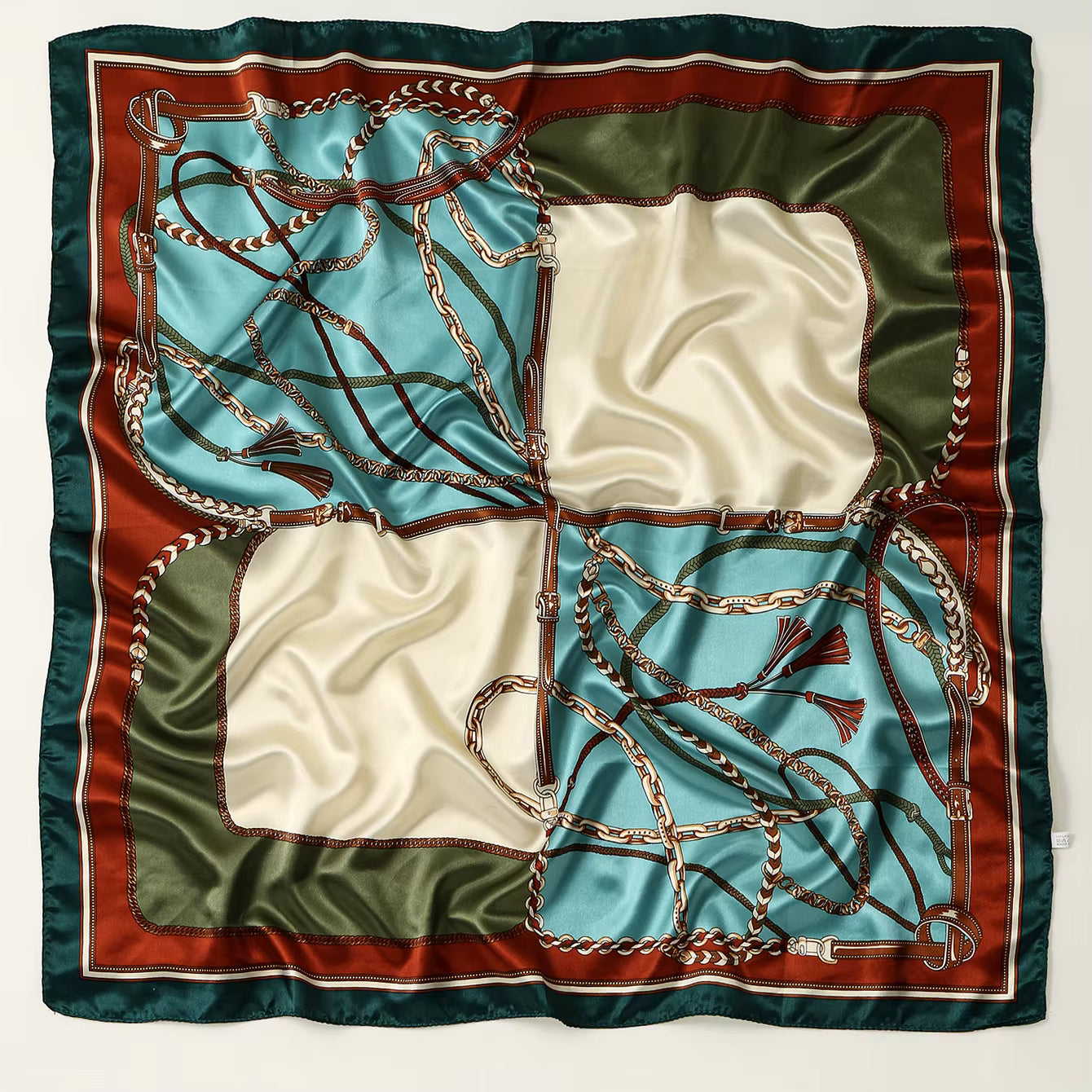 Satin Square Scarf 90 cm