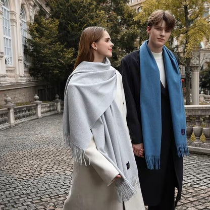 Solid color wool scarf