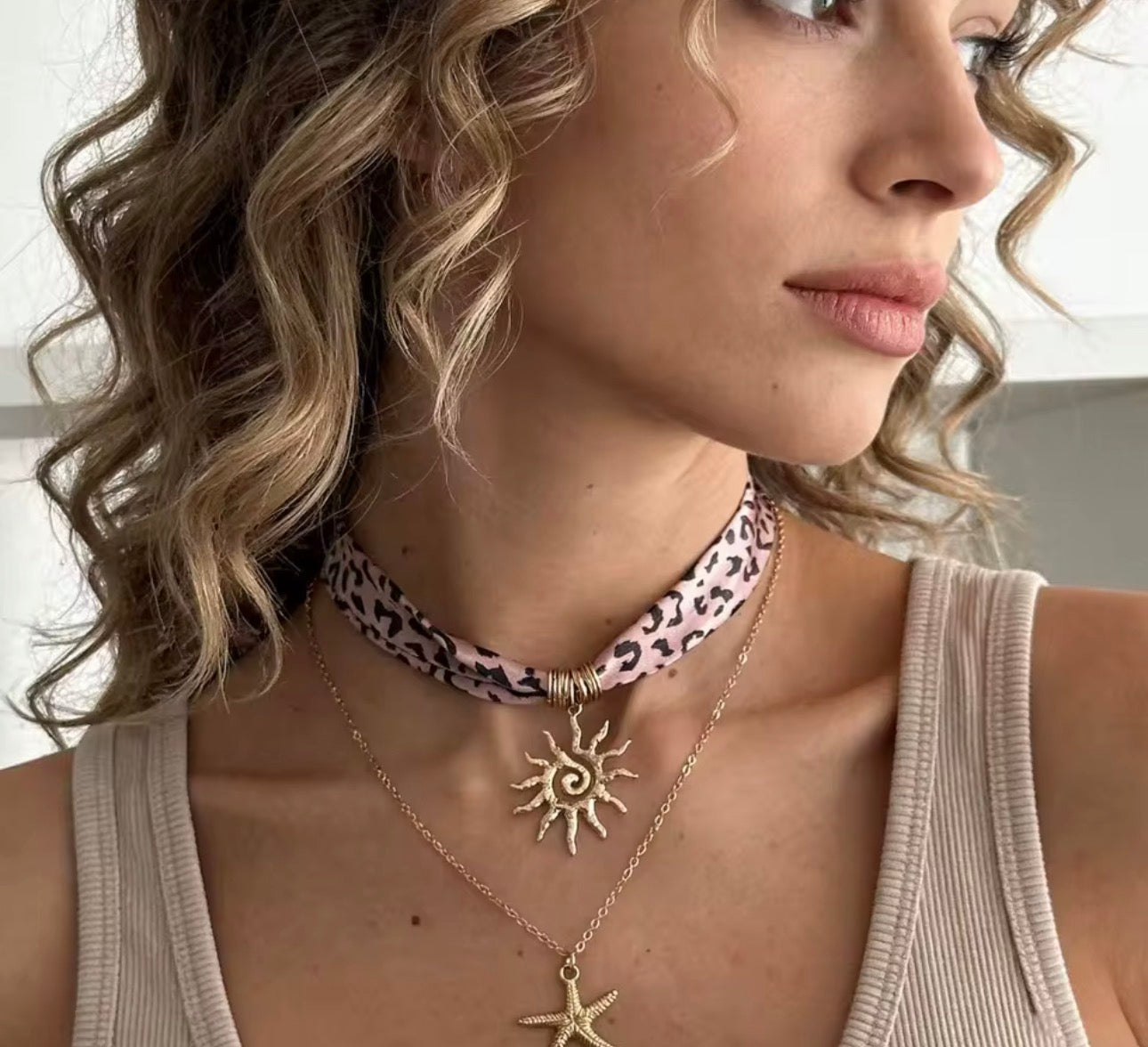 Scarf Layering Necklace