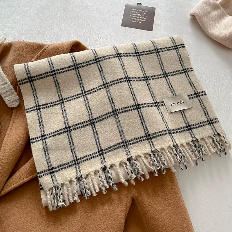 Korean Plaid Cashmere