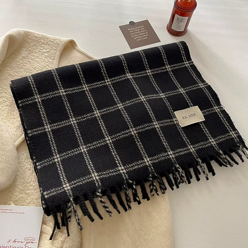 Korean Plaid Cashmere