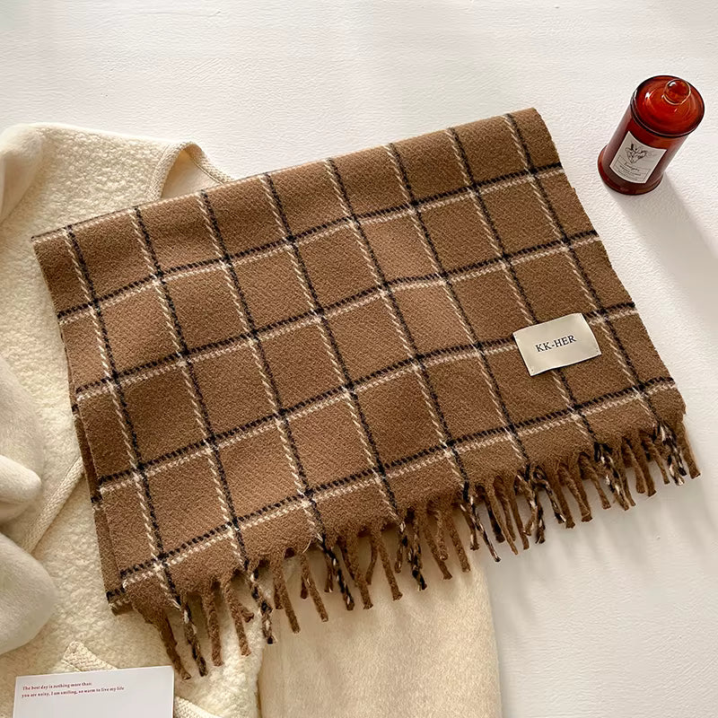 Korean Plaid Cashmere