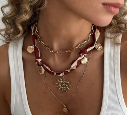 Scarf Layering Necklace