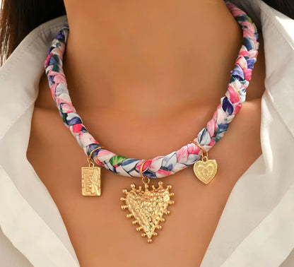 Charm Scarf Necklace