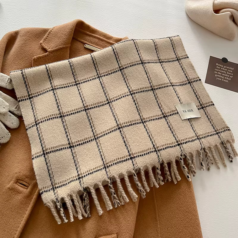 Korean Plaid Cashmere